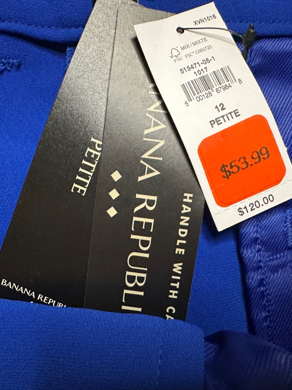 NWT Banana Republic Royal Blue Dress Pants Size 12 - Picture 7 of 13